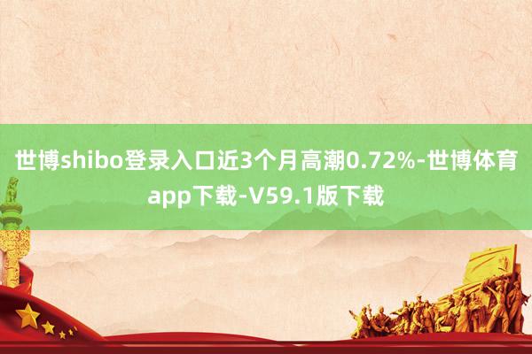 世博shibo登录入口近3个月高潮0.72%-世博体育app下载-V59.1版下载