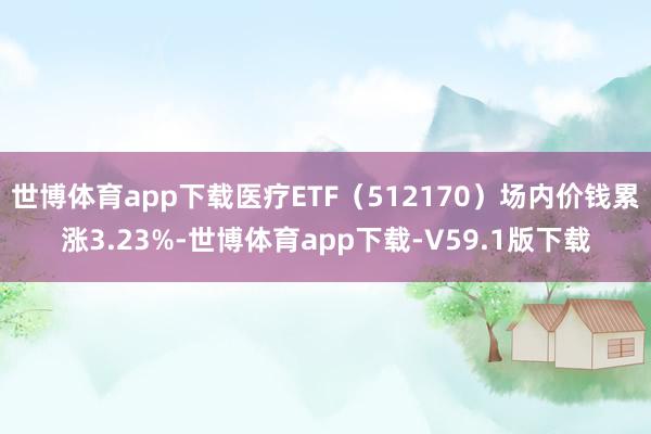 世博体育app下载医疗ETF（512170）场内价钱累涨3.23%-世博体育app下载-V59.1版下载