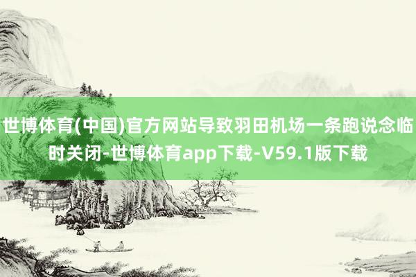 世博体育(中国)官方网站导致羽田机场一条跑说念临时关闭-世博体育app下载-V59.1版下载
