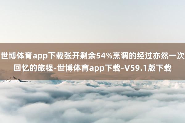 世博体育app下载张开剩余54%烹调的经过亦然一次回忆的旅程-世博体育app下载-V59.1版下载