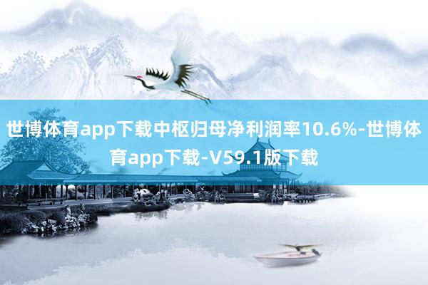 世博体育app下载中枢归母净利润率10.6%-世博体育app下载-V59.1版下载