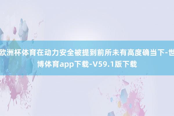 欧洲杯体育在动力安全被提到前所未有高度确当下-世博体育app下载-V59.1版下载